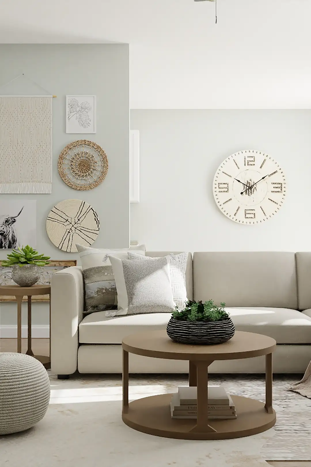 Make Living Room Look Bigger: 21 Best Small Apartment Design Tricks 3 Cozy small apartment living room corner styled with warm 2700K lighting, neat console tray, and light-filtering drapes to make living room look bigger